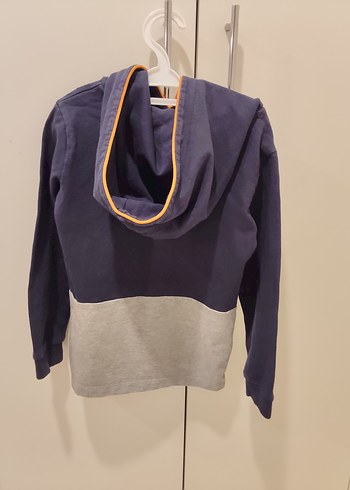 (NEBBATİ)Gri Baskılı Erkek Çocuk Kapüşonlu Sweatshirt - Görsel 2