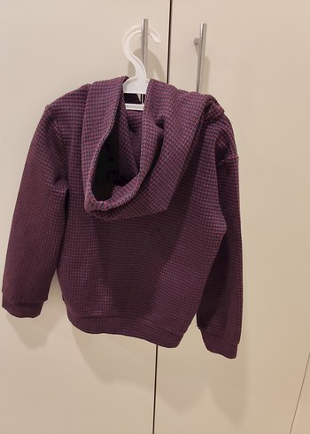 (NEBBATİ)Kapüşonlu Mor Erkek Çocuk Sweatshirt - Görsel 2