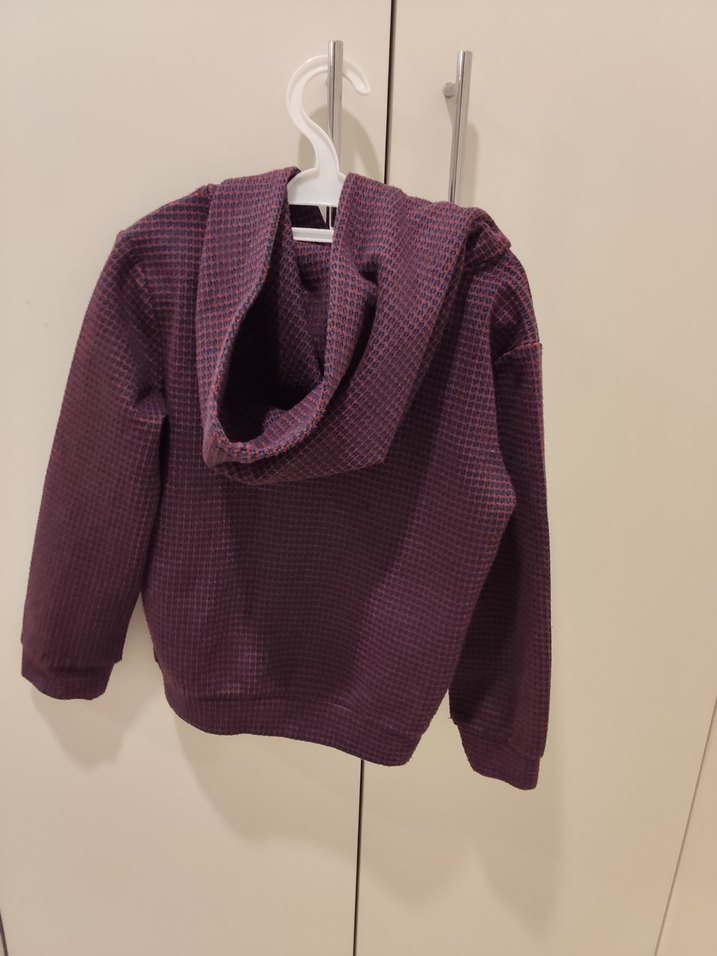 (NEBBATİ)Kapüşonlu Mor Erkek Çocuk Sweatshirt - Görsel 2