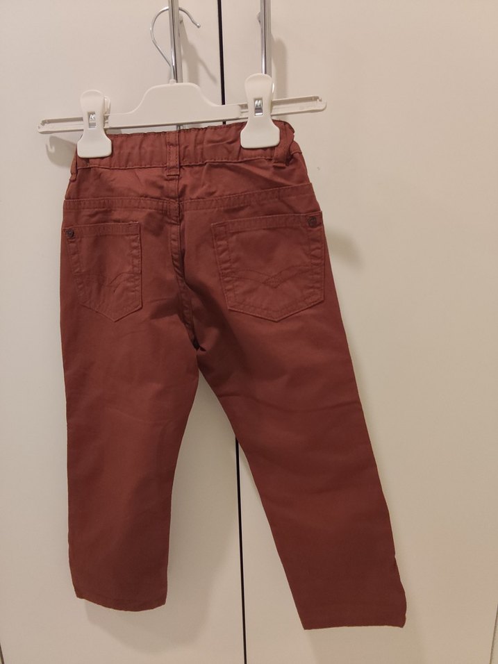 (NEBBATİ)Kahverengi Kemerli Erkek Çocuk Pantolon - Görsel 2