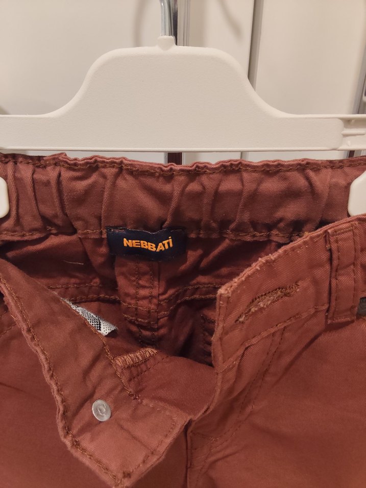 (NEBBATİ)Kahverengi Kemerli Erkek Çocuk Pantolon - Görsel 3