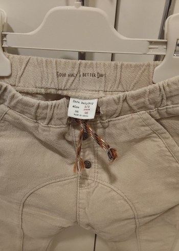 Erkek Çocuk Keten Düğmeli Pantolon - Görsel 3