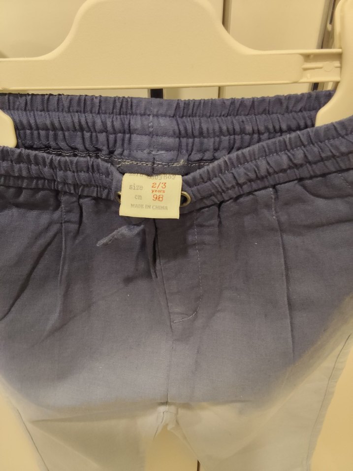 Gri Erkek Çocuk Batik Desenli Denim Pantolon - Görsel 3