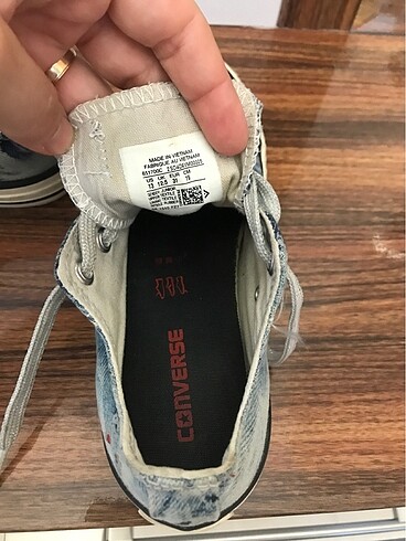 31 Beden mavi Renk Converse kot kumaşlı