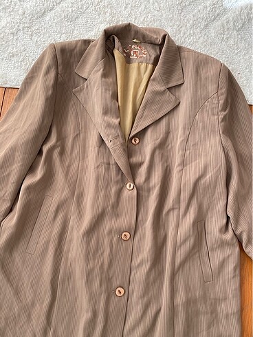 xxl Beden camel Renk vintage trençkot pardüse