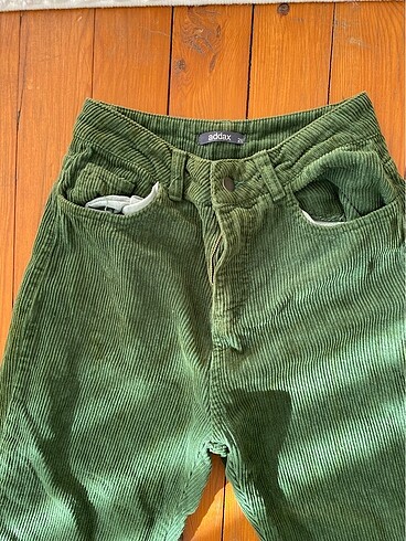 American Vintage Vintage addax yüksek bel kadife pantolon