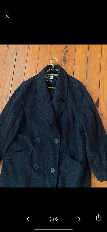 xl Beden Vintage uzun kaban