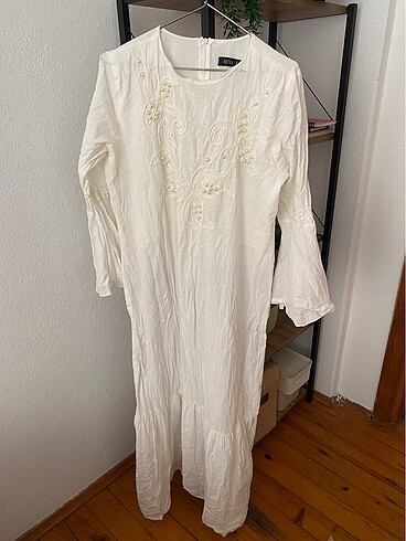 xl Beden Vintage uzun elbise