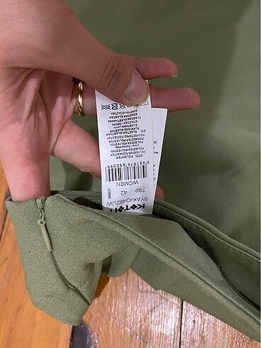 xl Beden Yüksek bel koton marka bol paça pantolon