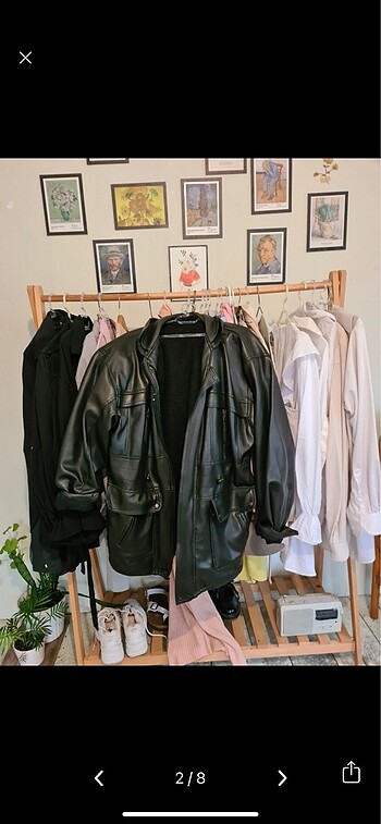 American Vintage Vintage deri ceket