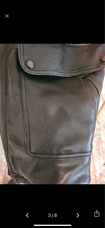 xl Beden Vintage deri ceket