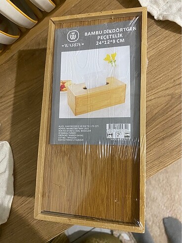  Beden Renk Ahşap bambu peçetelik
