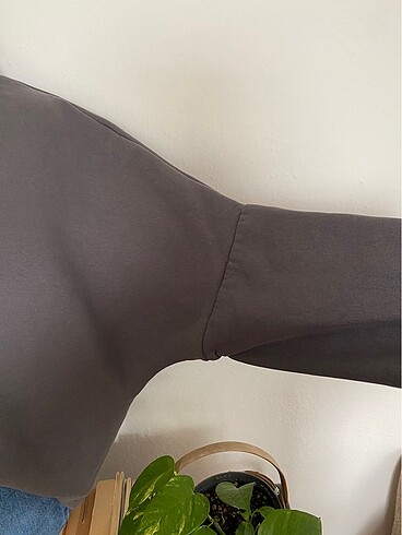 xl Beden gri Renk Düşük kol oversize