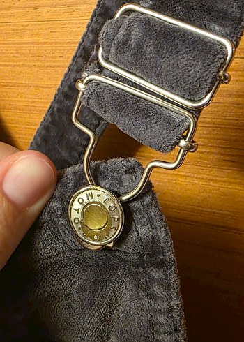 Bayan Gri Denim Askılı Salopet - Görsel 4