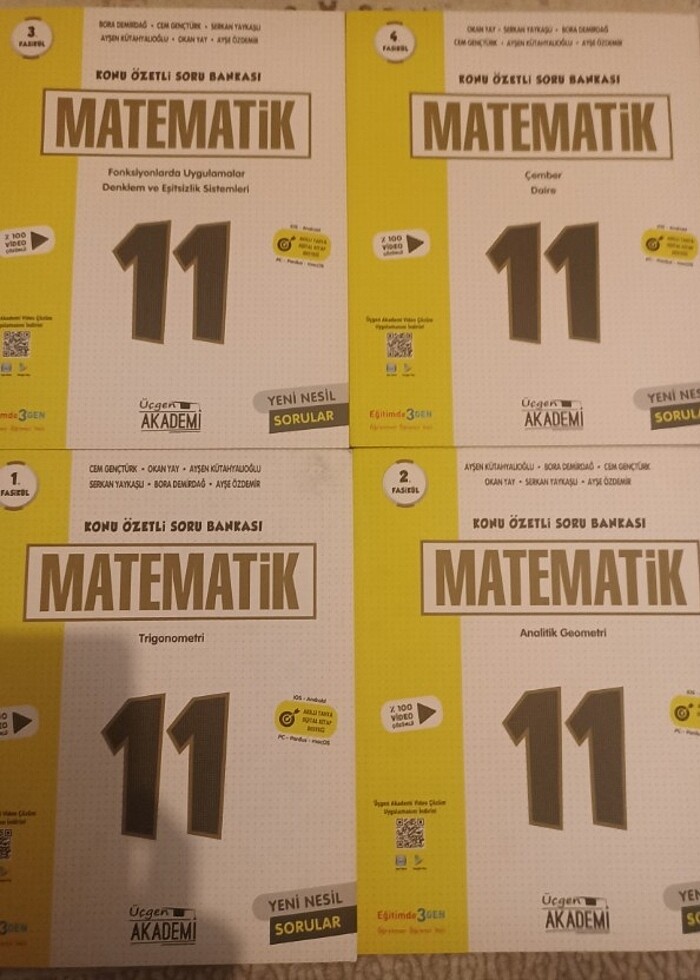 ÜÇGEN AKADEMİ 11. SINIF MATEMATİK SET - Görsel 2