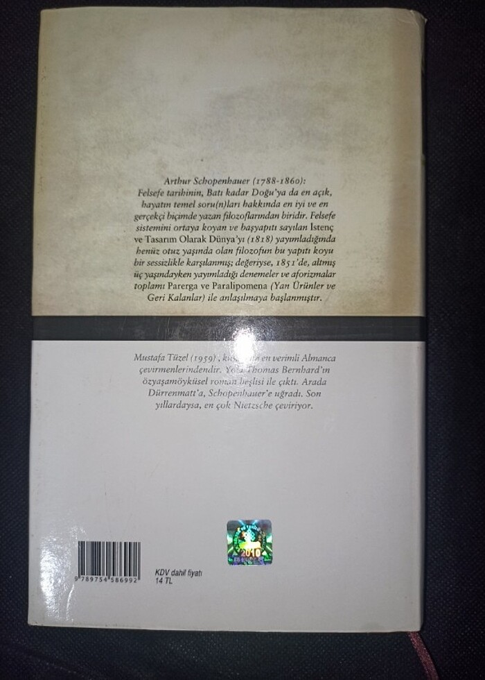 SHOPENHAUER AFORİZMALAR CİLTLİ  - Görsel 2