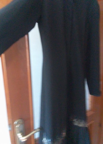 Siyah Sarı Zebra Desenli Uzun Elbise - Görsel 5