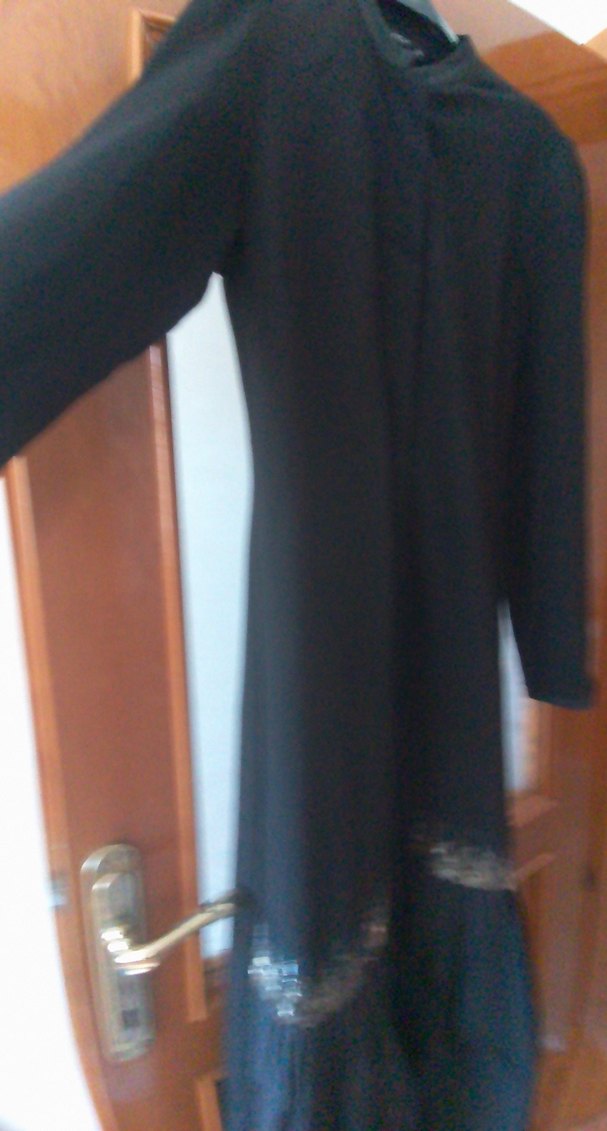 Siyah Sarı Zebra Desenli Uzun Elbise - Görsel 5