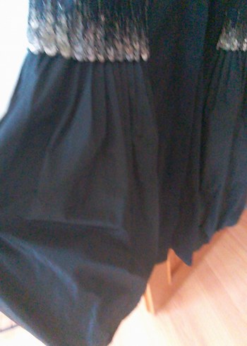 Siyah Uzun Kollu Gotik Salaş Elbise - Görsel 4