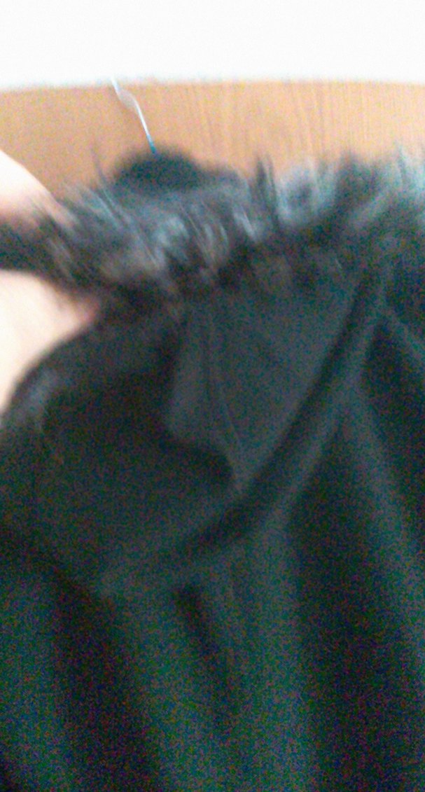 Drapeli Siyah Midi Hamile Kaban - Görsel 4