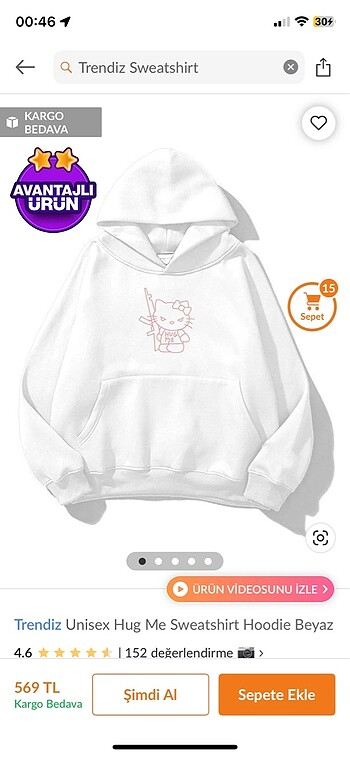 hello kitty sweatshirt
