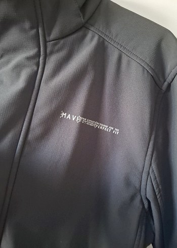 Gri Siyah Yüksek Yakalı Fermuarlı Erkek Ceket - Görsel 4