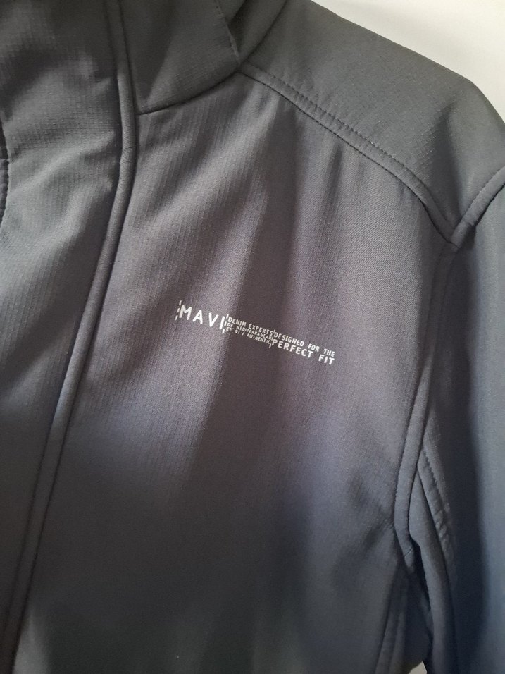 Gri Siyah Yüksek Yakalı Fermuarlı Erkek Ceket - Görsel 4