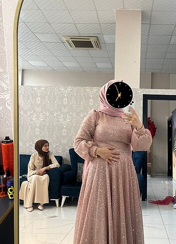 38 Beden Simli pullu payet elbise
