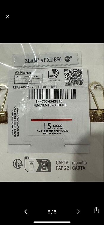 Beden altın Renk Mango Gül Küpe Çiçek inci