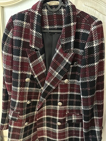 m Beden çeşitli Renk Ekose Blazer Ceket