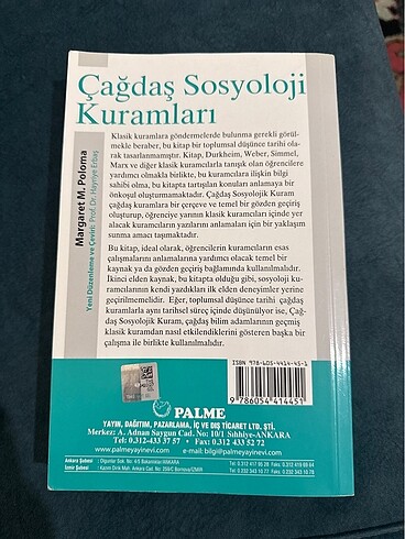 Çağdaş sosyoloji kuramları margaret m. poloma