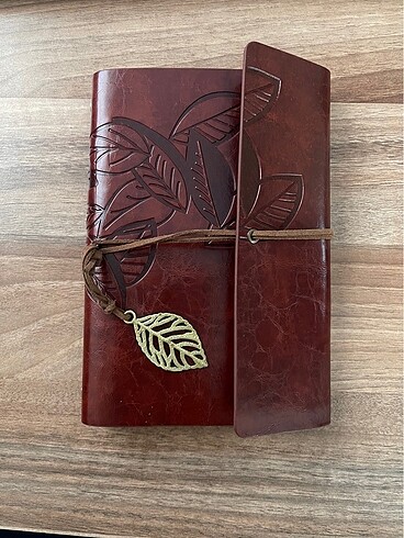 Suni deri kapaklı defter