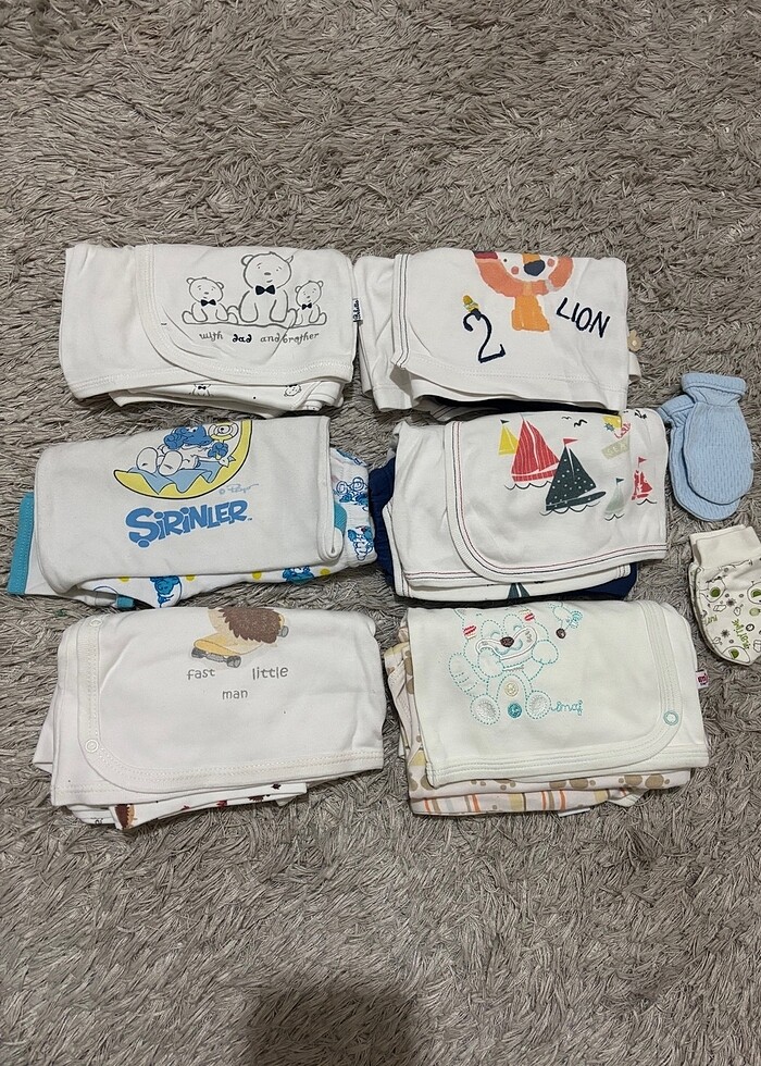 0-3ay 6 adet bebek takım - Görsel 3