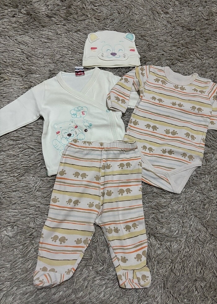 0-3ay 6 adet bebek takım - Görsel 4