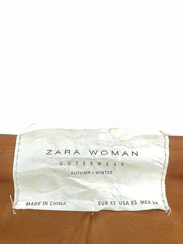 xs Beden kahverengi Renk Zara Ceket %70 İndirimli.