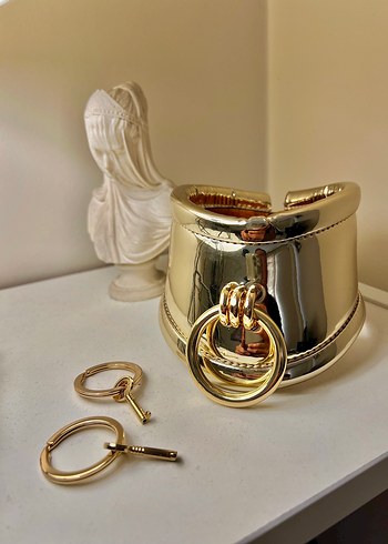 Parlak Altın Renkli  kadın  boyunluk  Aksesuarı - Görsel 7