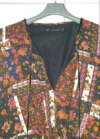 38 Beden Zara patcwork elbise 