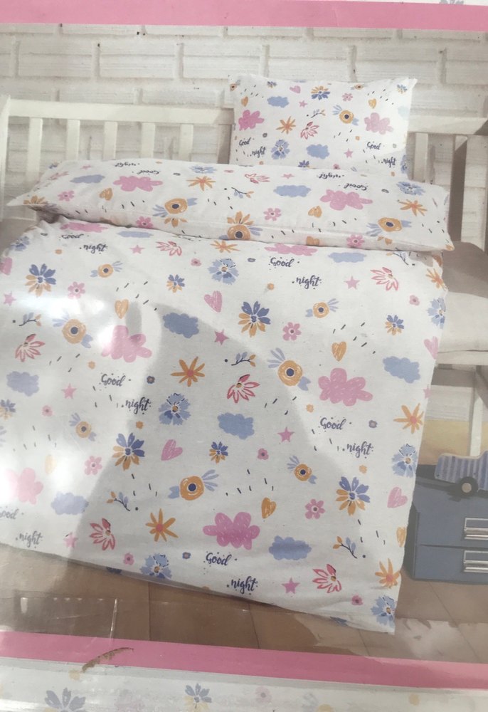 Bebek Pamuklu Nevresim Seti, Pastel Desenli - Görsel 3