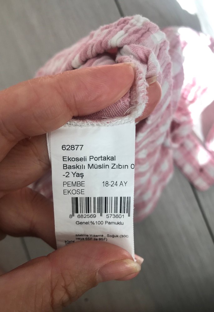 Pembe Bağcıklı Bebek Kız Tulum - Görsel 4