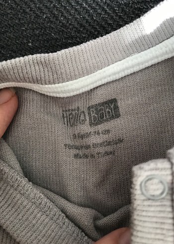 Gri Bebek Takımı Uzun Kollu ve Yumuşak Kumaş - Görsel 3