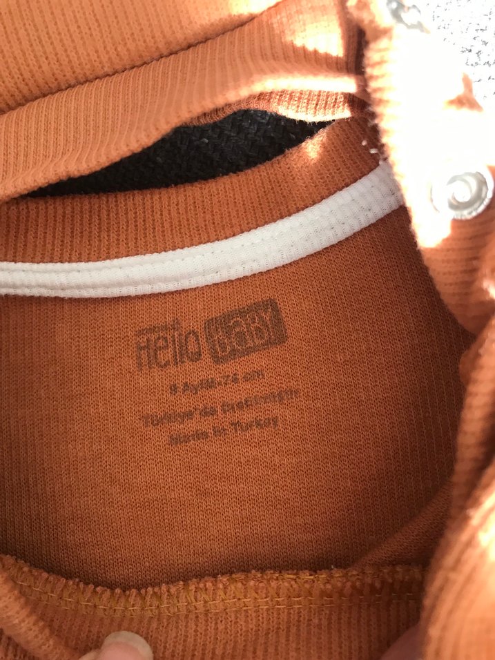 Uzun Kollu Şapkalı Bebek Takımı - Görsel 2