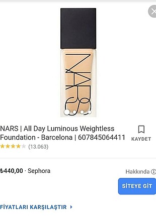 Nars Fondöten