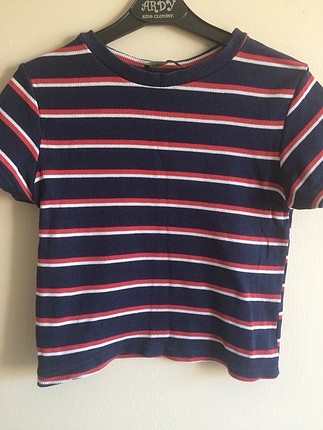 Çizgili top tshirt