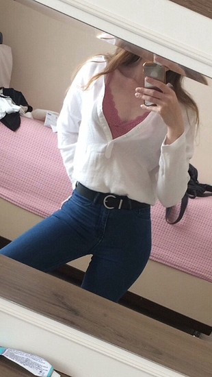 Mavi jean gömlek