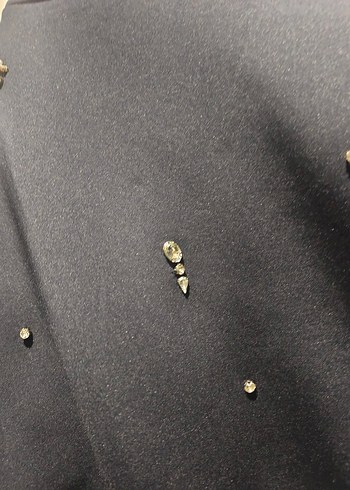 Düğmeli Nakışlı Kısa Kot Ceket - Görsel 8