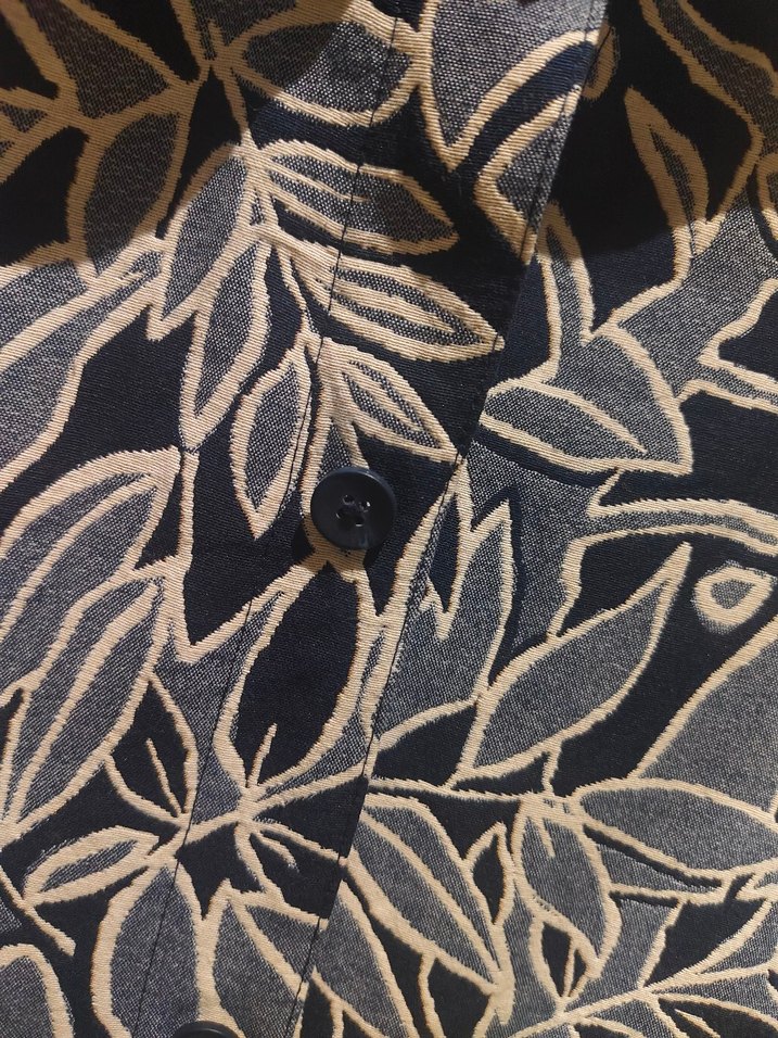 Kadın Mavi Desenli Kısa Kollu Ceket - Görsel 4