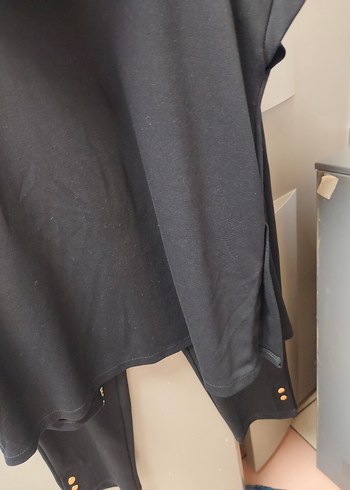 Siyah Kısa Kapüşonlu Fermuarlı Kadın Yelek - Görsel 6