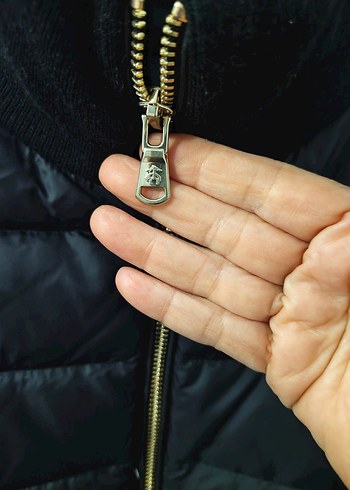 Kadın Siyah Fermuarlı Yüksek Yakalı Ceket - Görsel 6