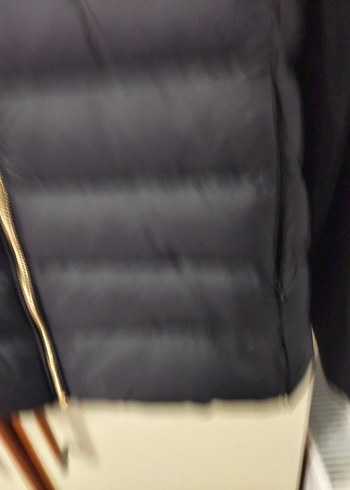 Kadın Siyah Fermuarlı Yüksek Yakalı Ceket - Görsel 2