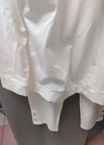 Kadın Beyaz Mini Keten Takım - Görsel 11